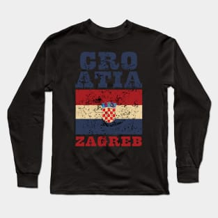 Flag of Croatia Long Sleeve T-Shirt